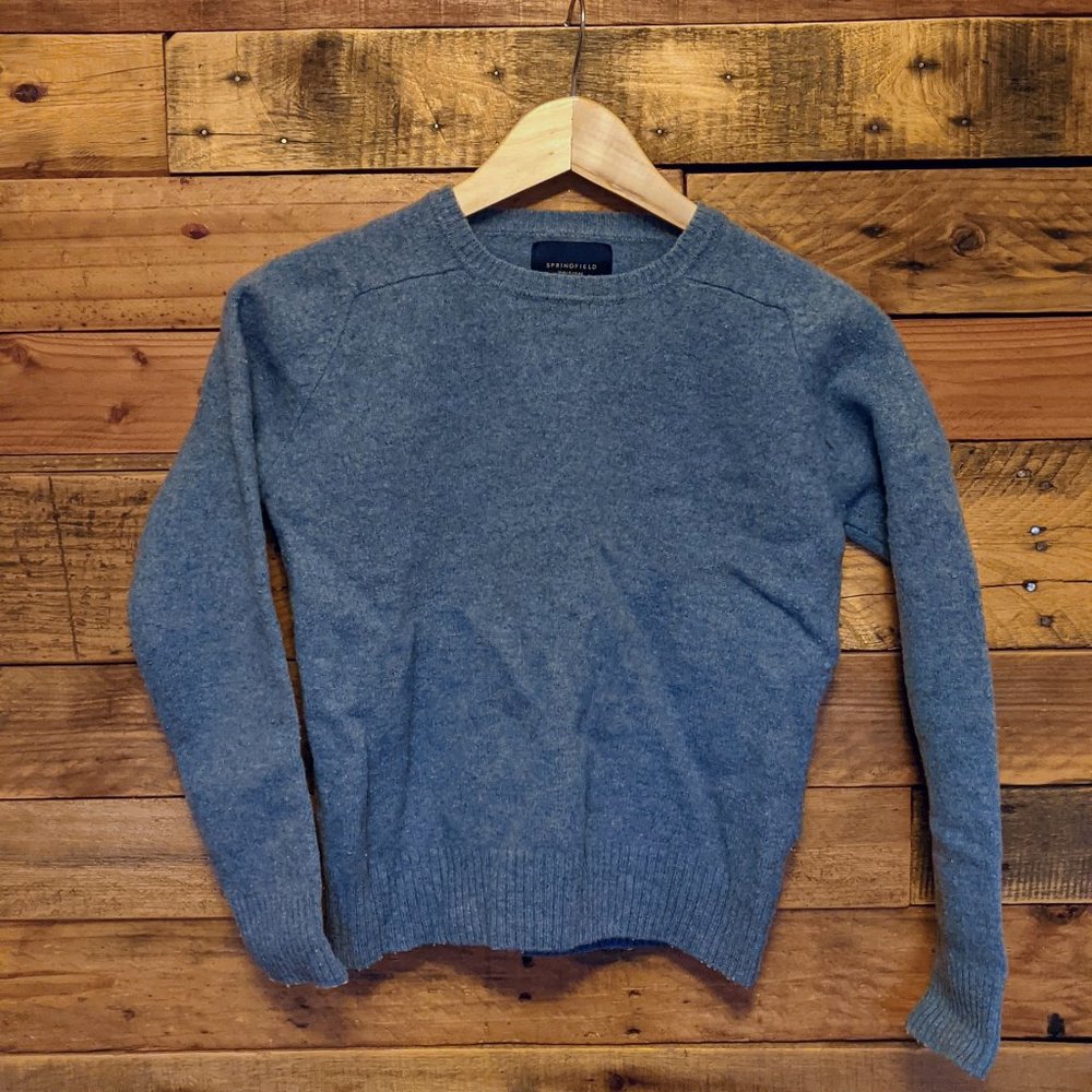 Blue wool sweater